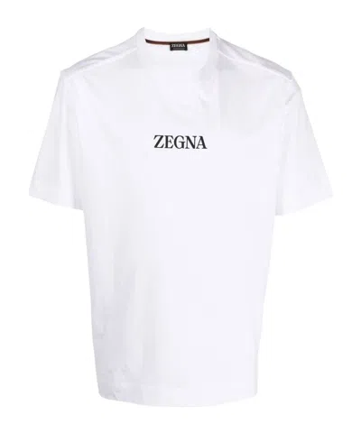 ZEGNA T-SHIRT WITH ROUND NECK AND SHORT SLEEVES