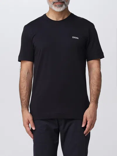 Zegna T-shirt-52 Nd  Male In Blue