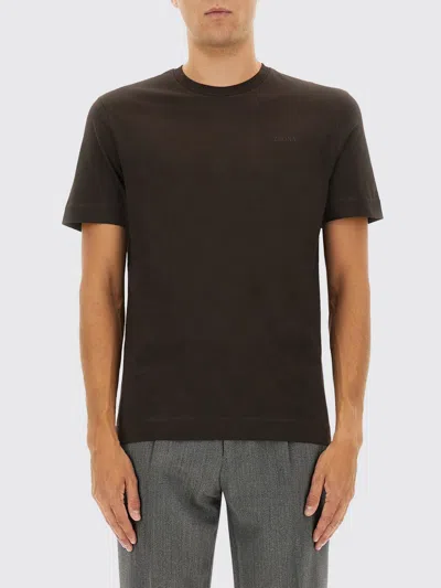 Zegna T-shirt  Men Color Brown