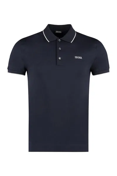 Zegna T-shirts & Tops In Blue