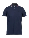 Zegna Man Polo Shirt Navy Blue Size 36 Cotton