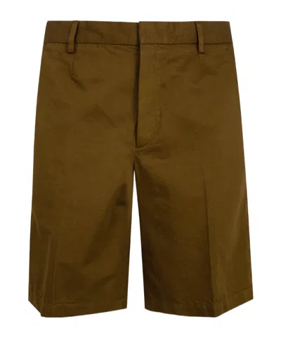 Zegna Tailored Bermuda Shorts In Brown