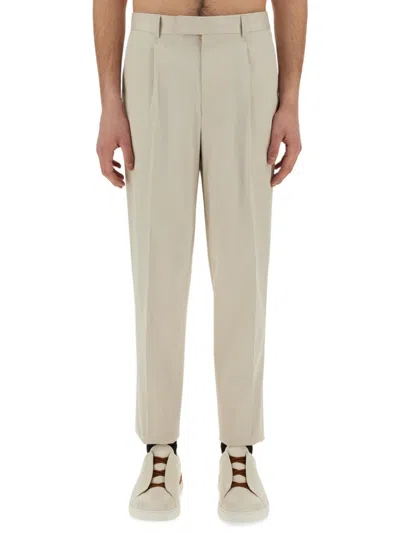 ZEGNA ZEGNA TAILORED PANTS WITH FRONT PLEAT