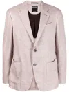 Zegna Tailored Single-breasted Blazer In Nude