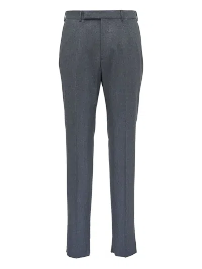 Zegna Tailored Trousers In Gray