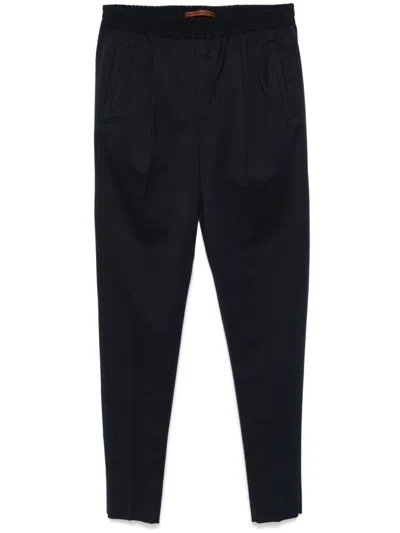 Zegna Tailored Trousers In Blue