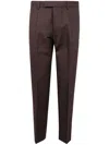 Zegna Tailored Trousers In Brown