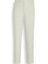 Zegna Wool Trousers Front Crease In Neutrals