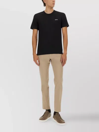 Zegna Tailored Trousers With Side And Back Pockets In Multi