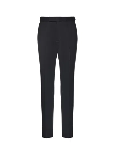 Zegna Tailored Wool Trousers In Blue