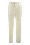 Zegna Wool Chino Pants Featuring Pockets In Nude