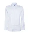 Zegna Long-sleeved Button-up Shirt In White