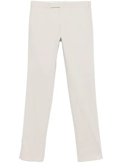 Zegna Tapered Chinos In White