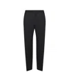 Zegna Elastic Waist Casual Pants In Black