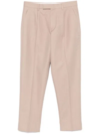 Zegna Tapered-leg Trousers In Braun