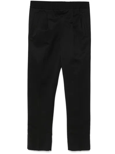 Zegna Tapered Track Pants In Black