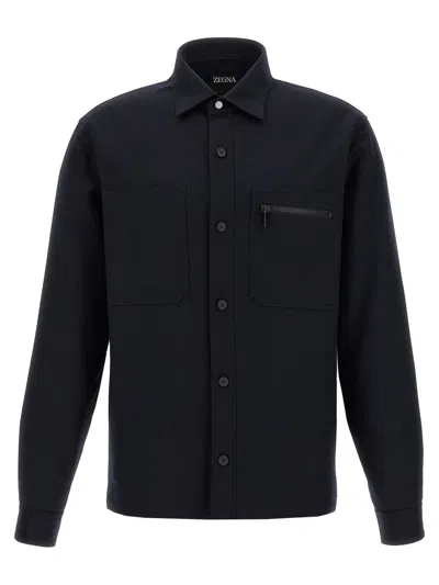 ZEGNA ZEGNA TECHMERINO OVERSHIRT