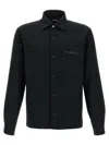 Zegna Padded Techmerino Shirt Jacket In Black