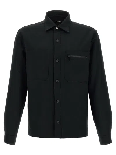 ZEGNA TECHMERINO OVERSHIRT