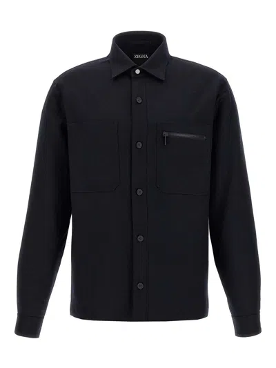 ZEGNA TECHMERINO OVERSHIRT