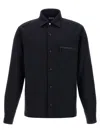 Zegna Padded Techmerino Shirt Jacket In Black