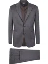 Zegna Easy Care Merino Wool Suit In Gray