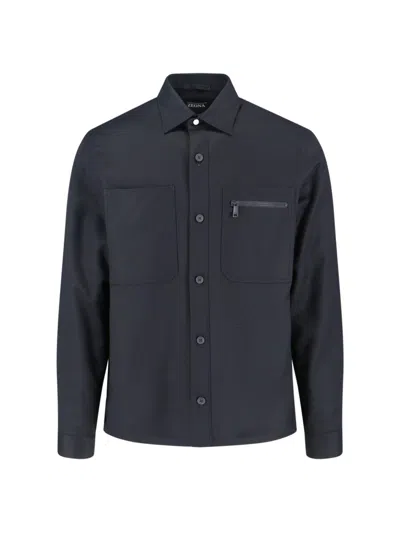 ZEGNA 'TECHMERINO' WOOL SHIRT
