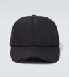 Zegna Technical Baseball Cap In Dark Grey