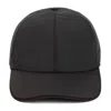 ZEGNA TECHNICAL BLACK NYLON BASEBALL CAP