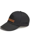Zegna Embroidered Shell Baseball Cap In Schwarz