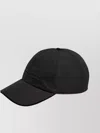 Zegna Blue Technical Fabric Baseball Cap In Black