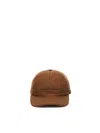 Zegna Technical Fabric Baseball Hat In Brown