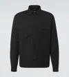 Shop Zegna Technical Wool Overshirt In Black