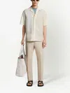 Zegna Tela Vela Tailored Trousers In Neutrals