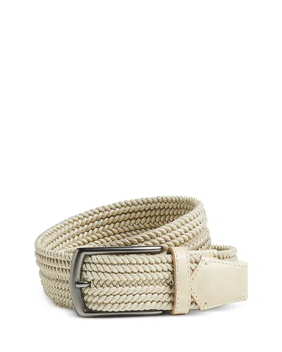 Zegna Textured Belt In Light Beige