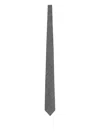Zegna Textured Silk Tie In Gray