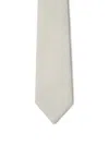 Zegna Textured Silk Tie In Neutrals