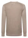 Zegna Men Honeycomb-knit Cotton-blend Jumper Beige In Gray