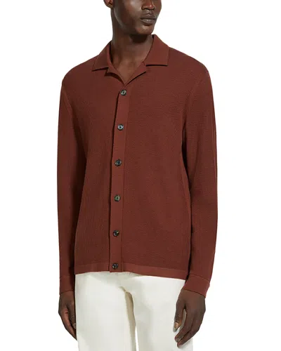ZEGNA TEXTURED WOOL SHIRT JACKET