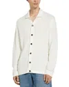 Zegna Textured Wool Shirt Jacket In White