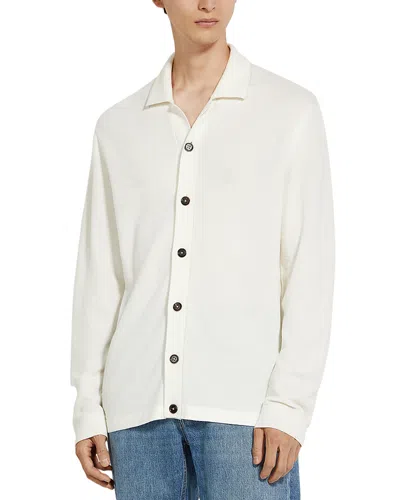 ZEGNA TEXTURED WOOL SHIRT JACKET