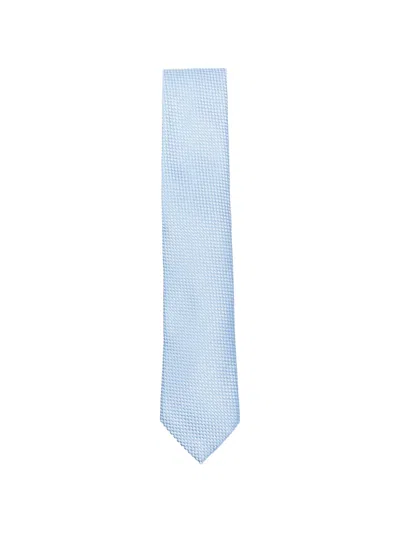 Zegna Textured-finish Tie In Pink