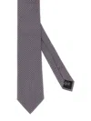 Zegna Cravate En Soie Cento Fili Rose In Grey