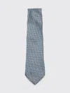 Zegna Geometric Patterned Tie Pointed Tip In Multi