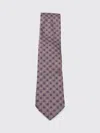 Zegna Geometric Pattern Ties Standard Width Design In Pink