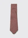 Zegna Geometric Silk Tie Pointed Tip In Multi