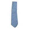 Zegna Geometric-pattern Tie In Blue