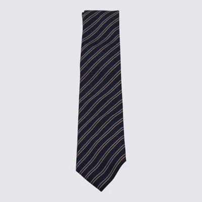 ZEGNA TIES BLUE AND GREEN