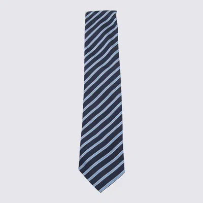 ZEGNA TIES BLUE AND GREEN