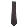 Zegna Square-pattern Tie In Brown